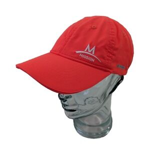 Mission EnduraCool Cooling Hat OS Orange Lightweight Moisture Wicking Athletic